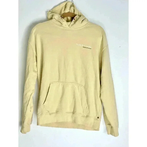 Scotch and Soda Unisex Organic Cotton Hoodie Yellow Medium, Campus, Fall, - Picture 2 of 8